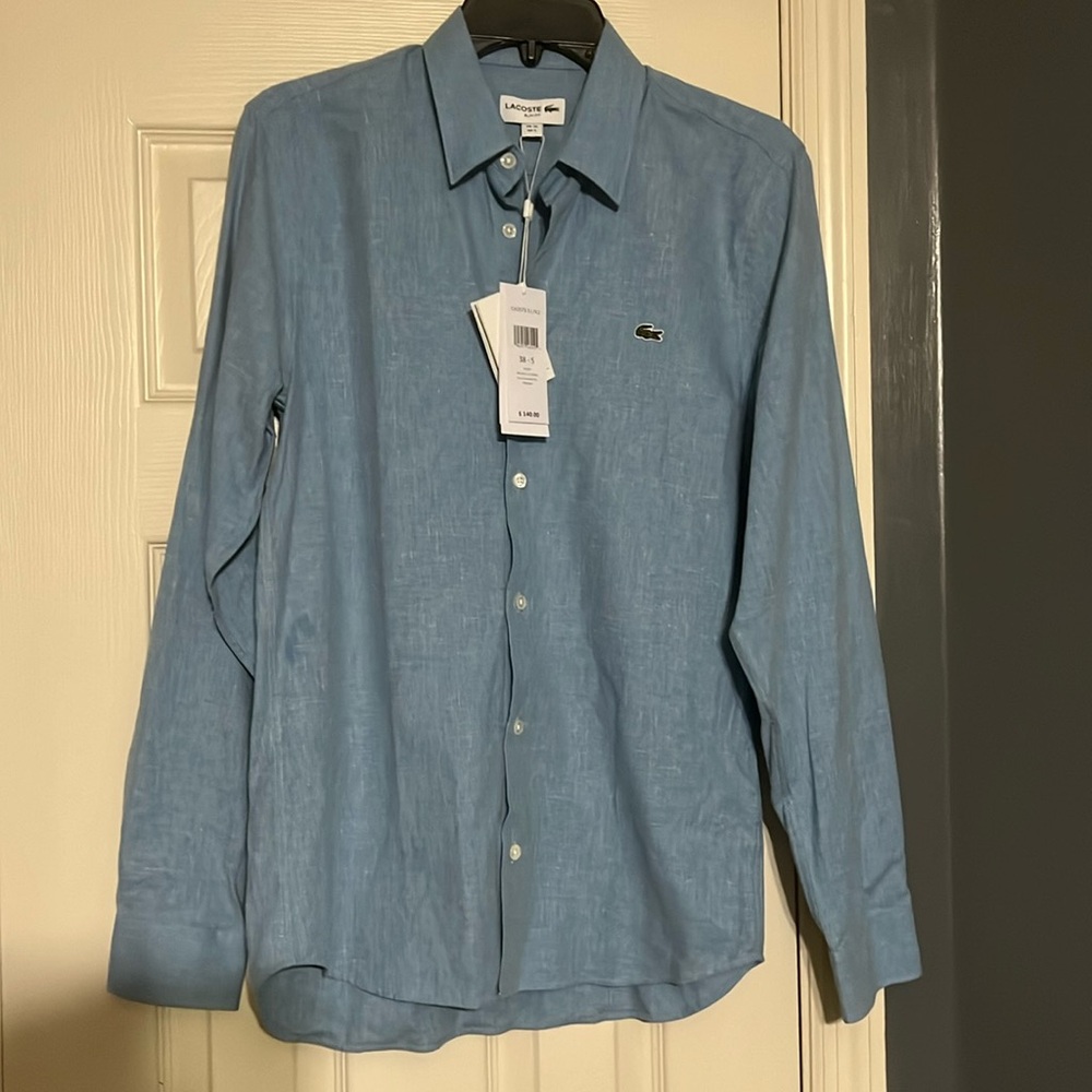 Lacoste blue slim small new with tags/ unisex
